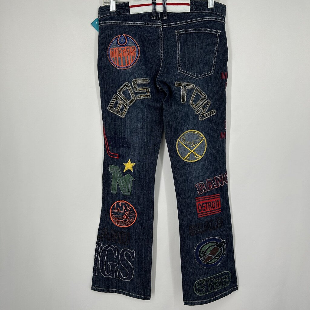 Vintage Hockey Patchwork Jeans