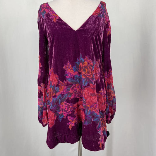 Free People Velvet Floral Dress