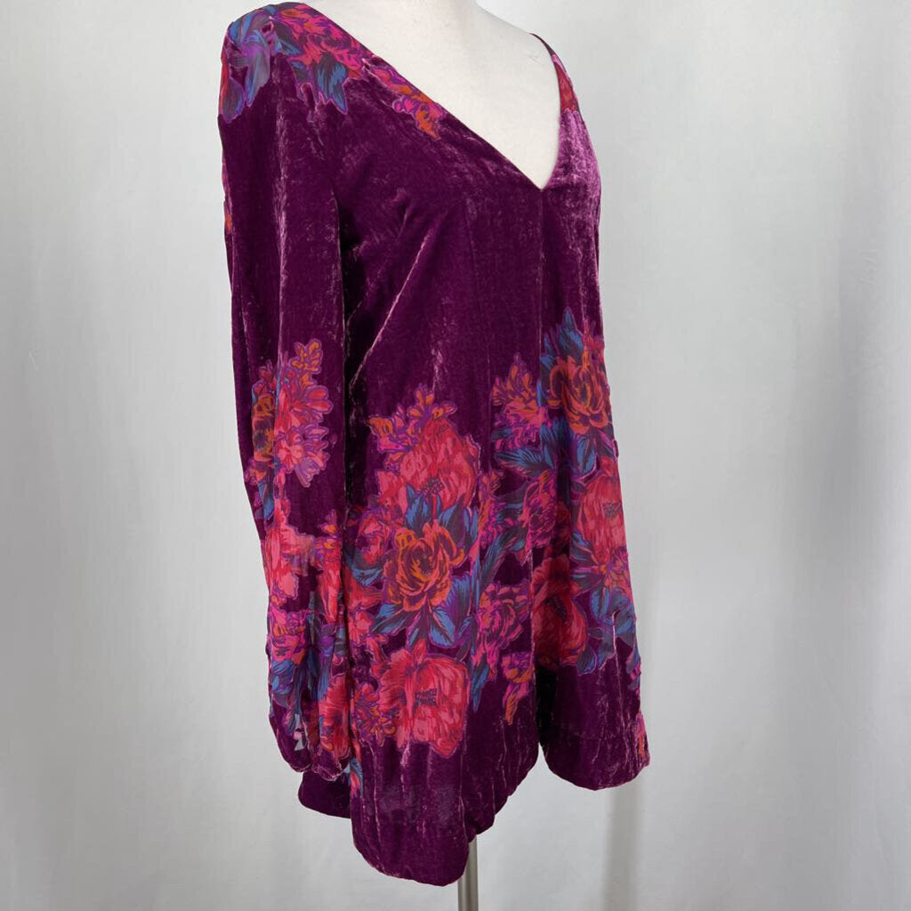 Free People Velvet Floral Dress