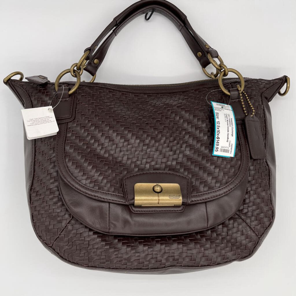Coach Woven Kristin Handbag