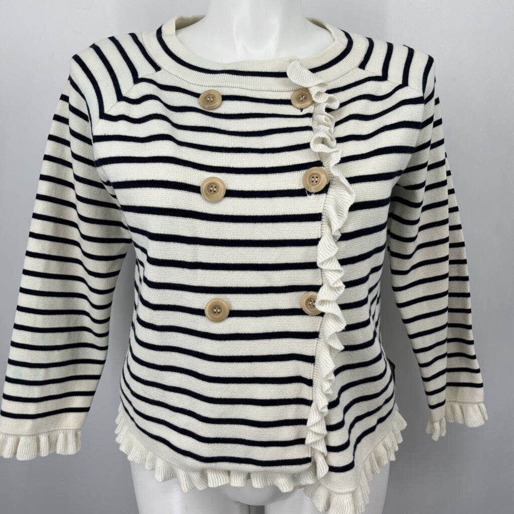J. Crew L/s Striped Cardigan