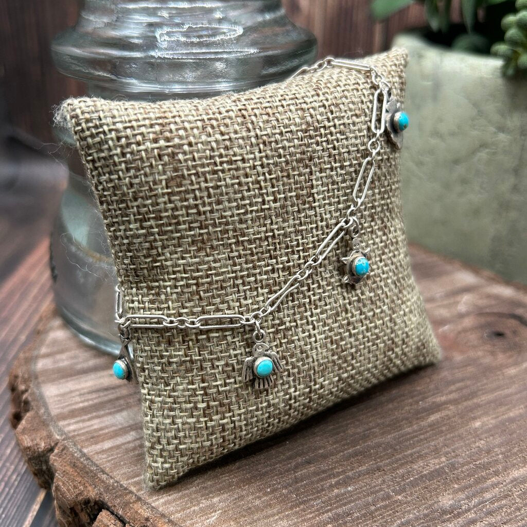 Sterling & Stone Charm Bracelet