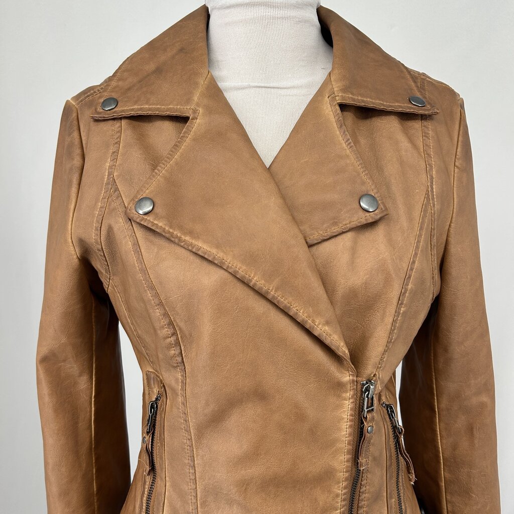 Max Studio Faux Lthr Jacket