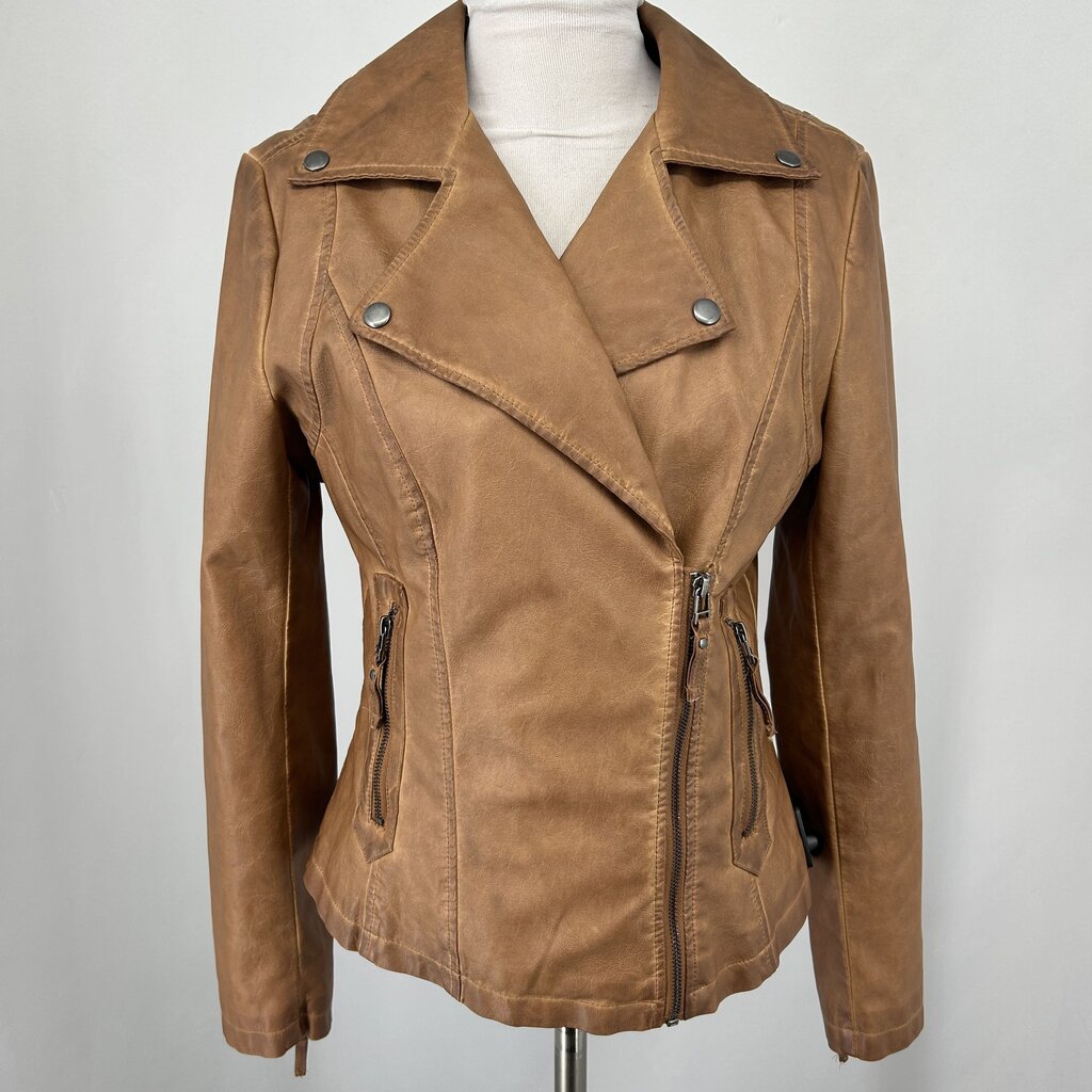 Max Studio Faux Lthr Jacket