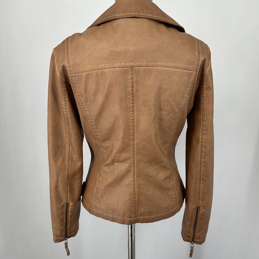 Max Studio Faux Lthr Jacket
