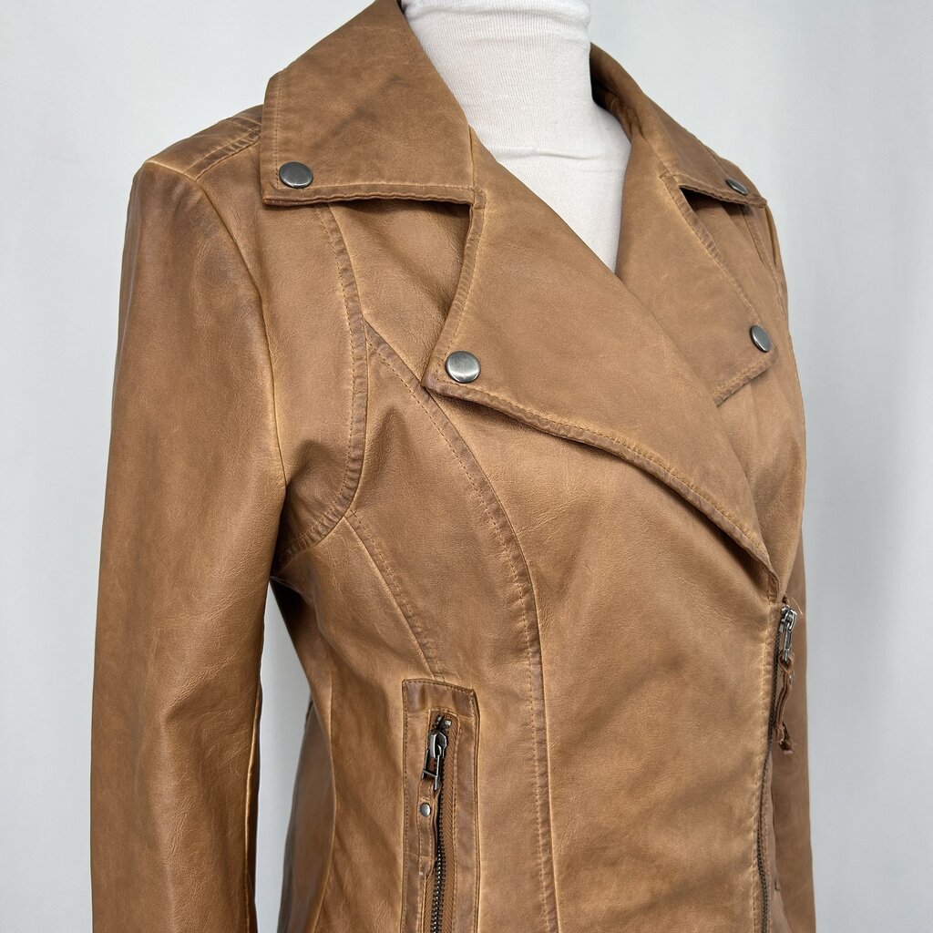 Max Studio Faux Lthr Jacket