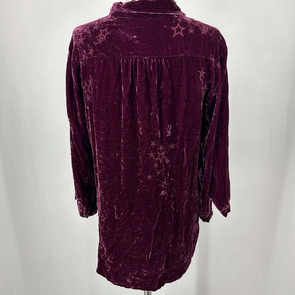 Johnny Was L/s Floral Velour Shirt