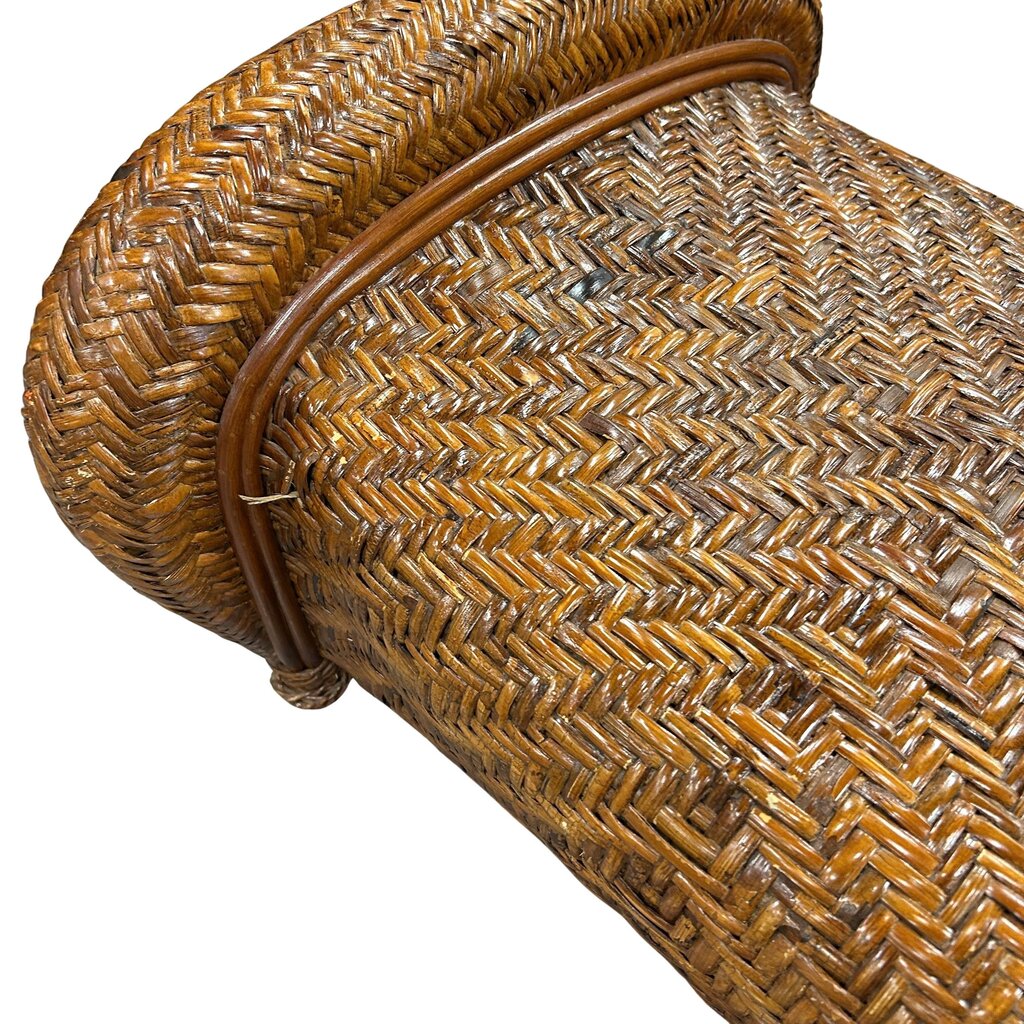 PB Wicker Footstool/Ottoman
