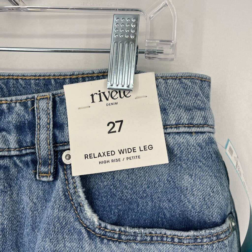 Rivete Button Fly Jeans