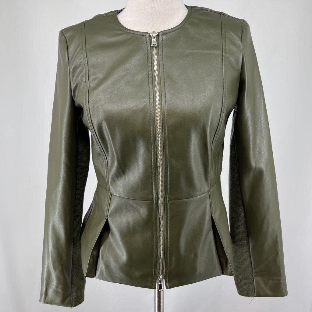 Tahari Faux Leather Jacket