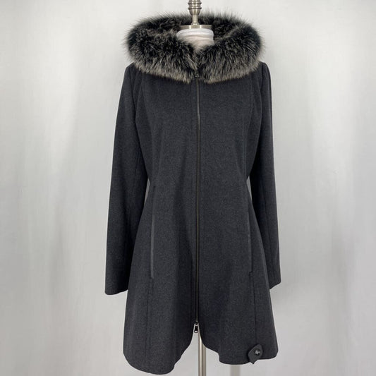 Forcaster Fur Trim Coat