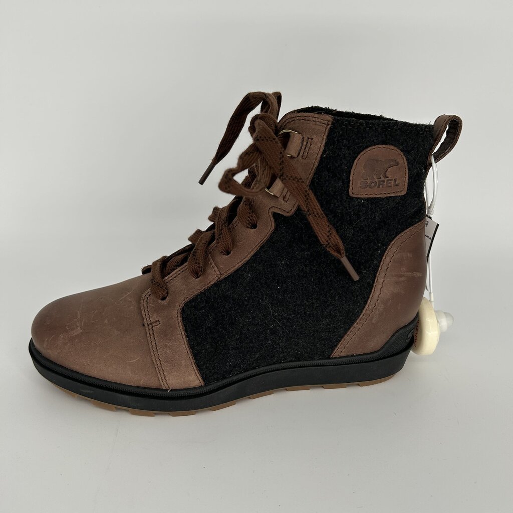Sorel Lthr Flannel Boots