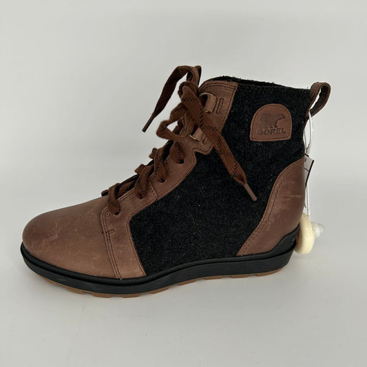 Sorel Lthr Flannel Boots