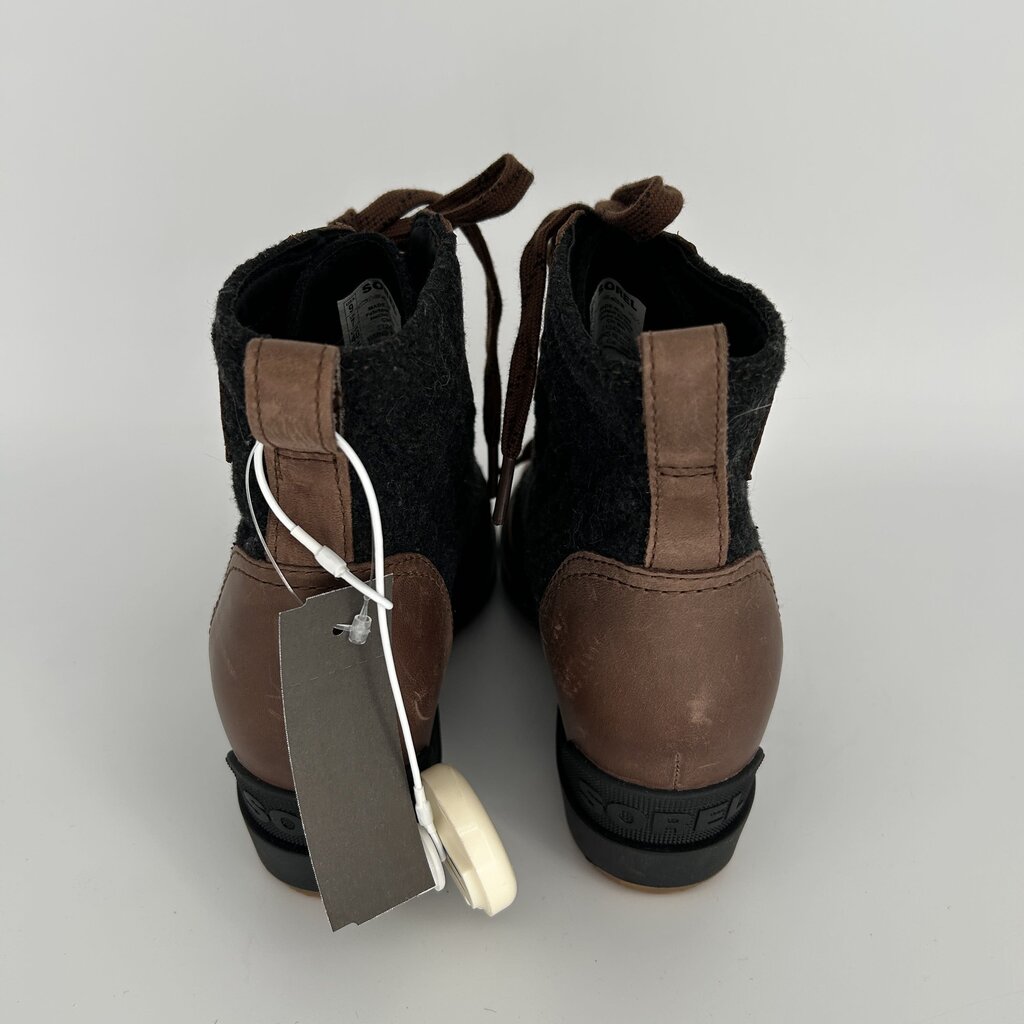 Sorel Lthr Flannel Boots