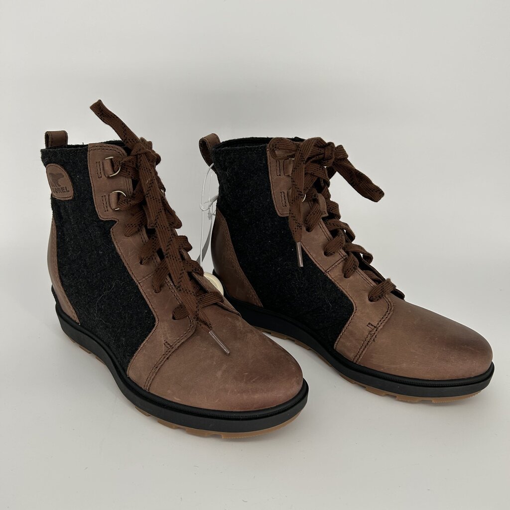 Sorel Lthr Flannel Boots