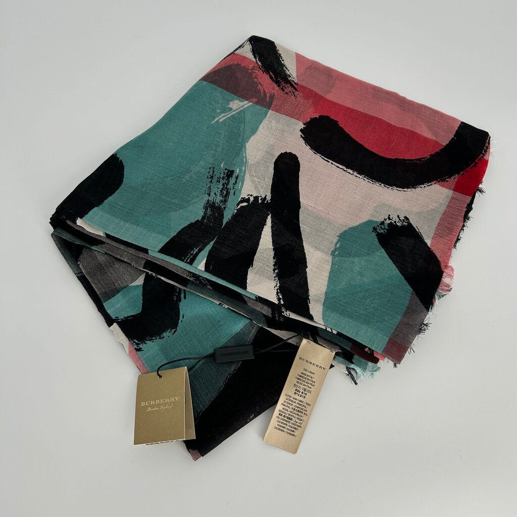 Burberry Colorful Silk Scarf
