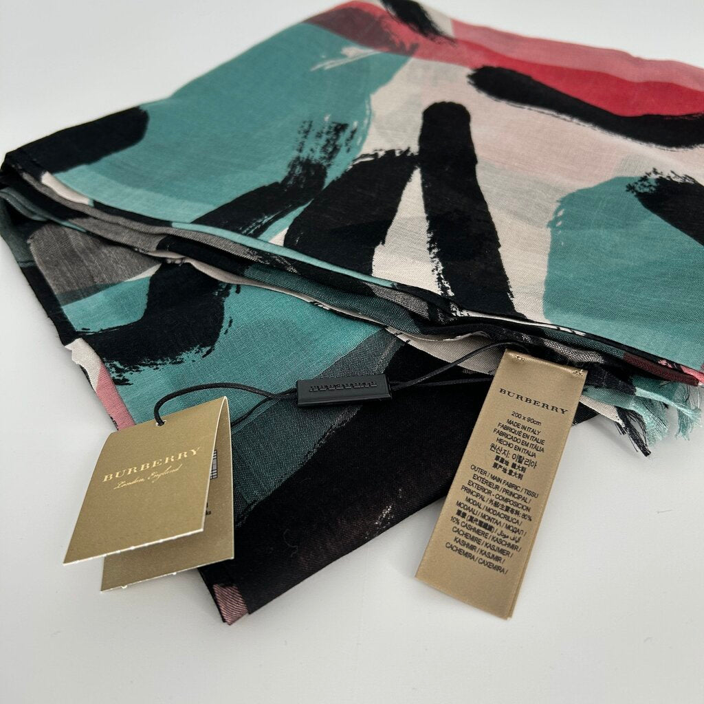 Burberry Colorful Silk Scarf