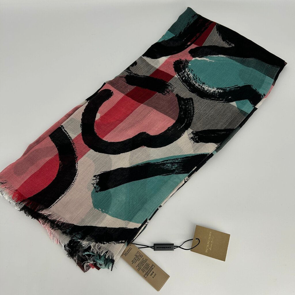 Burberry Colorful Silk Scarf
