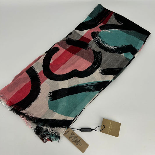 Burberry Colorful Silk Scarf