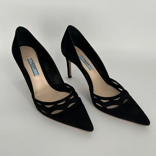 Prada Suede Heels
