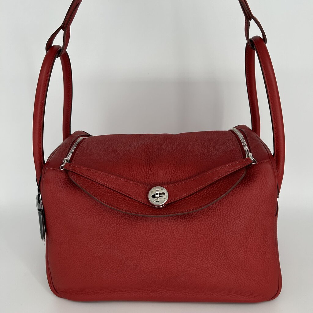 Hermes Lindy 30 Leather Handbag