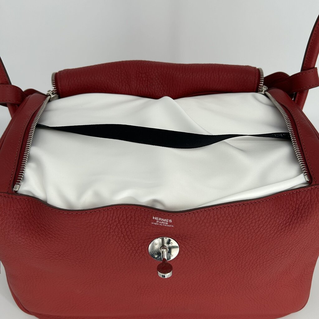 Hermes Lindy 30 Leather Handbag