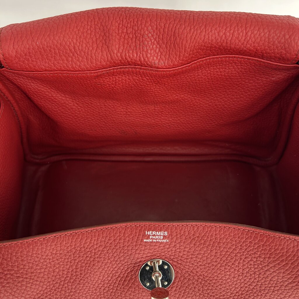 Hermes Lindy 30 Leather Handbag