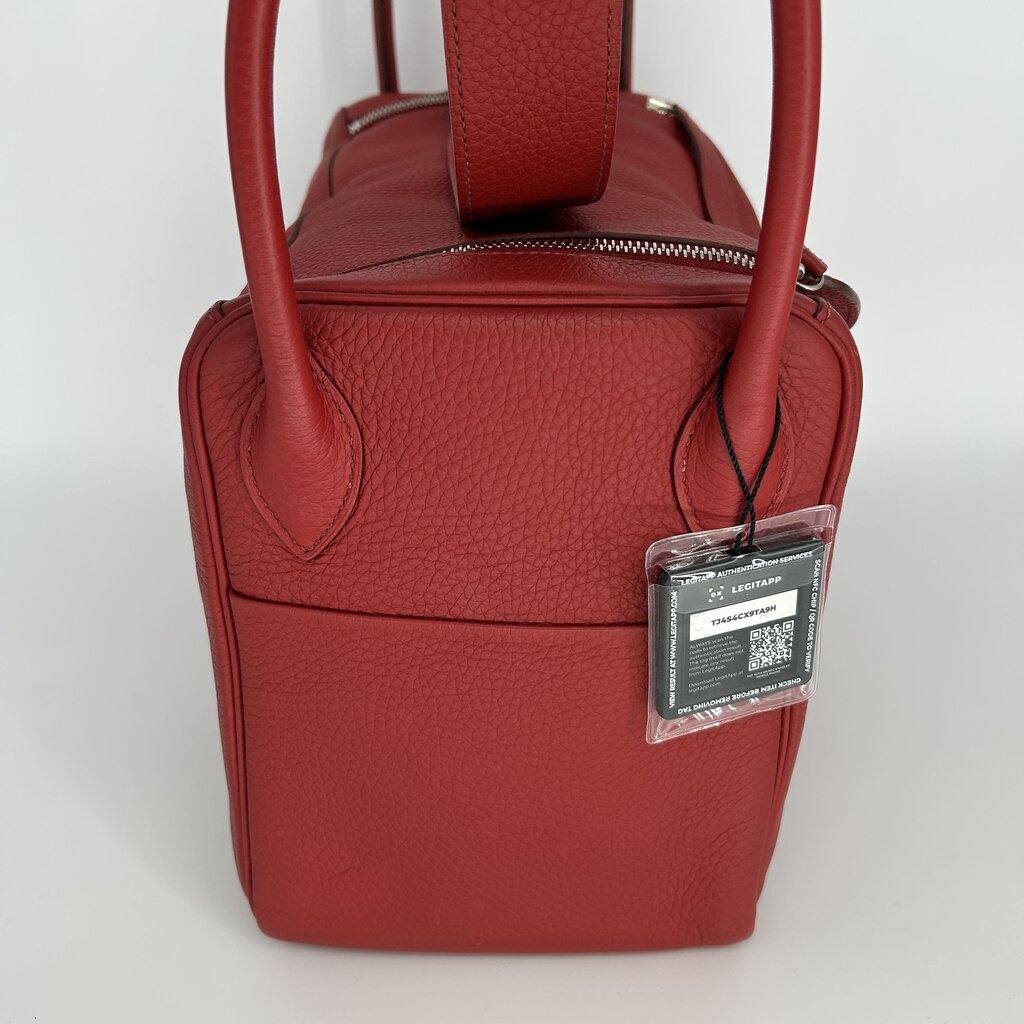 Hermes Lindy 30 Leather Handbag