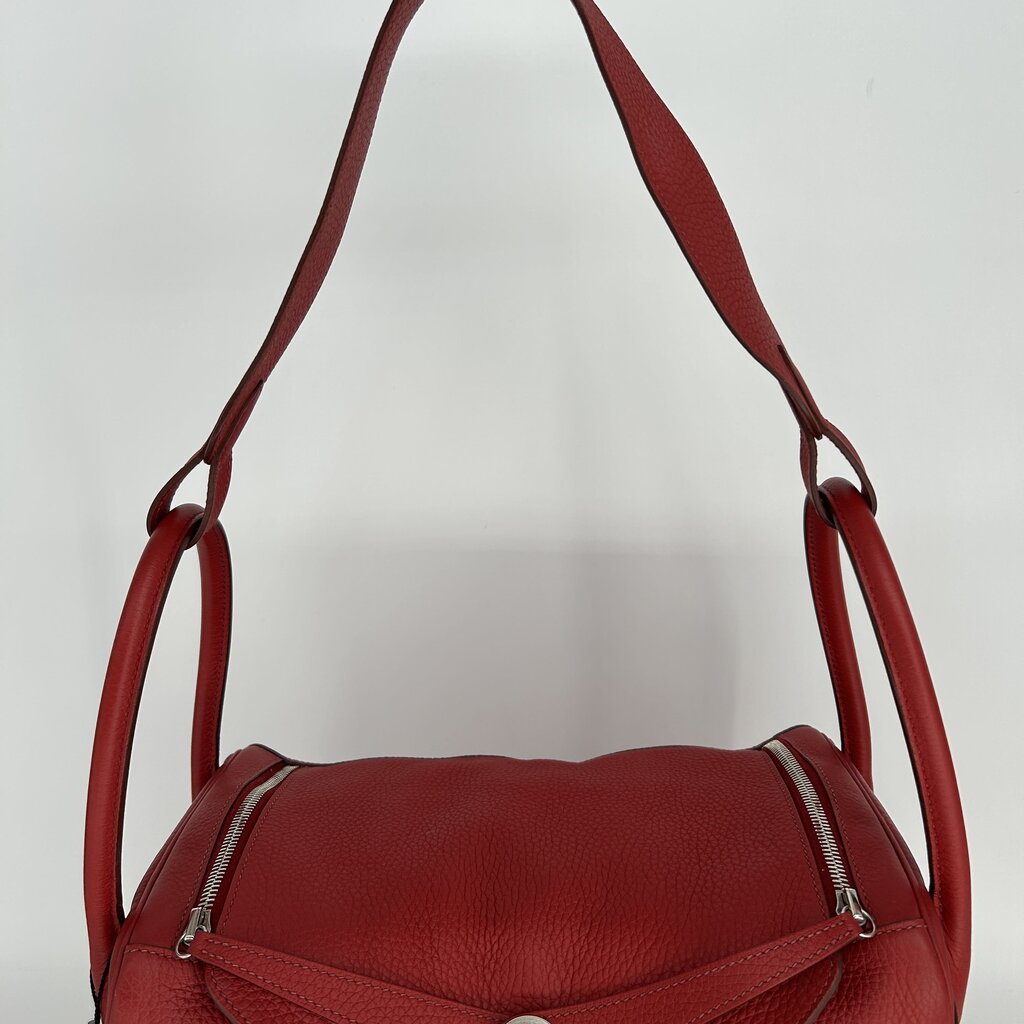 Hermes Lindy 30 Leather Handbag