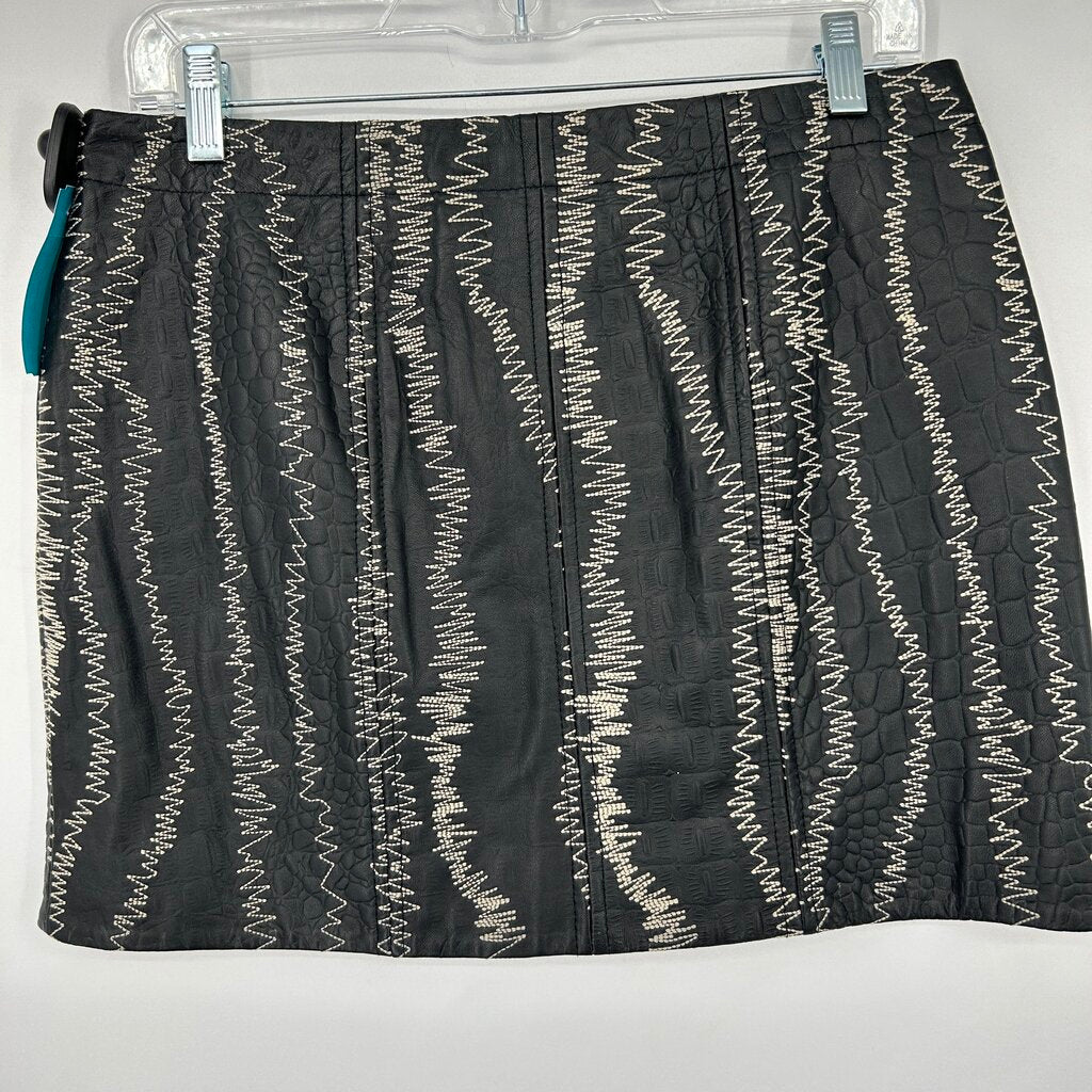 Free People Leather Mini Skirt