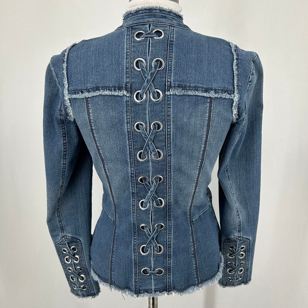 INC Zip Up Denim Jacket