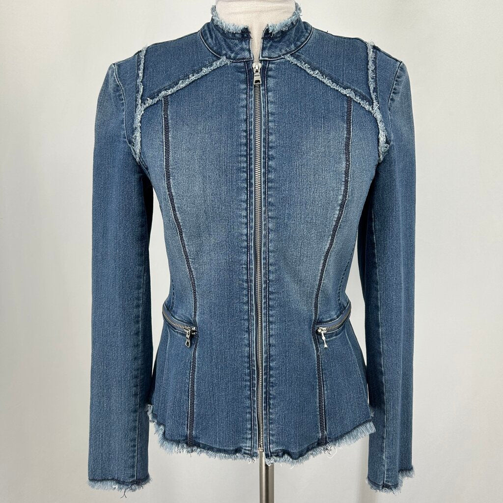 INC Zip Up Denim Jacket