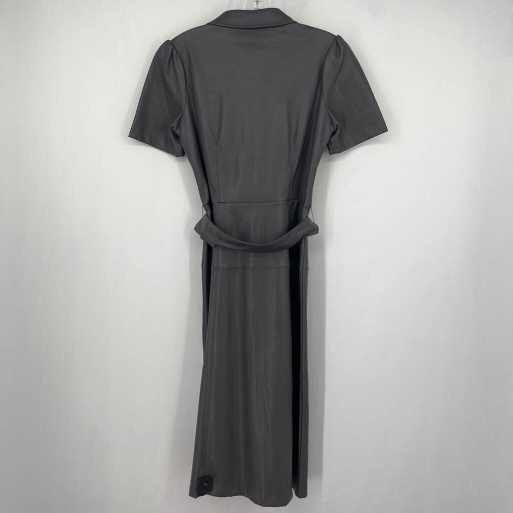 Ann Taylor faux Leather S/S Dress