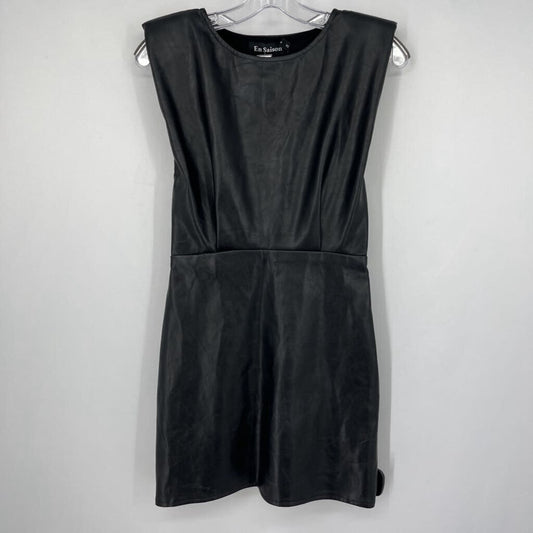 En Saison Faux Leather Dress