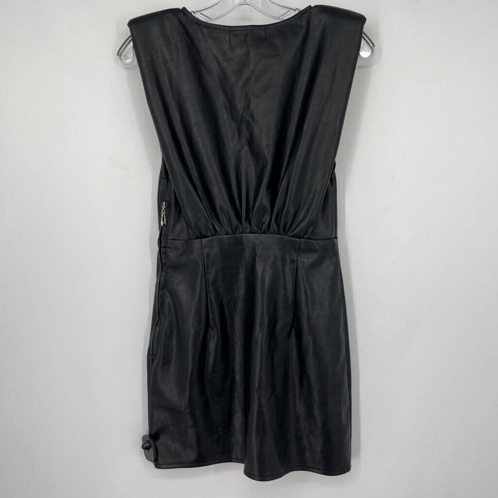En Saison Faux Leather Dress