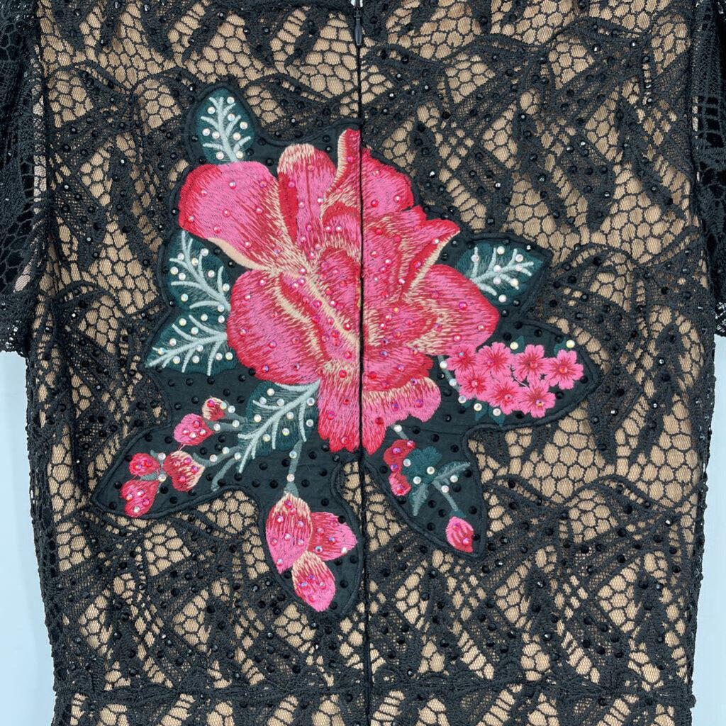Jovani S/s Crochet Dress