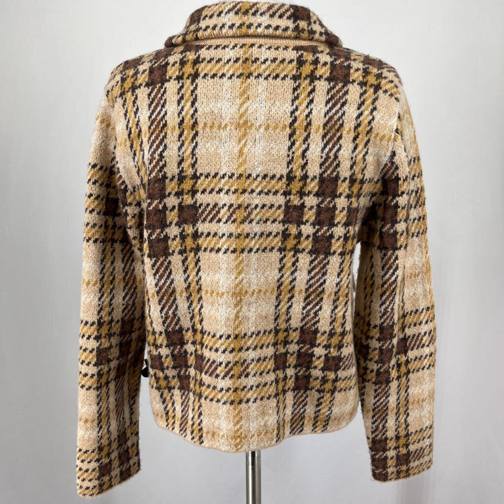 J Jill L/s Plaid Jacket