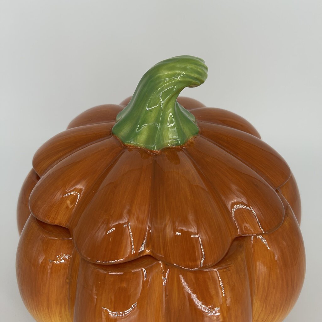 Ceramic Pumpkin Jar with Lid