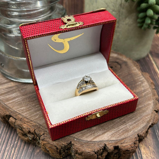 14k Gold & Diamond Ring Set