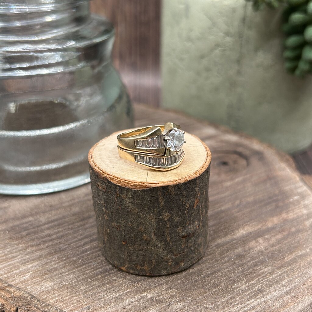14k Gold & Diamond Ring Set
