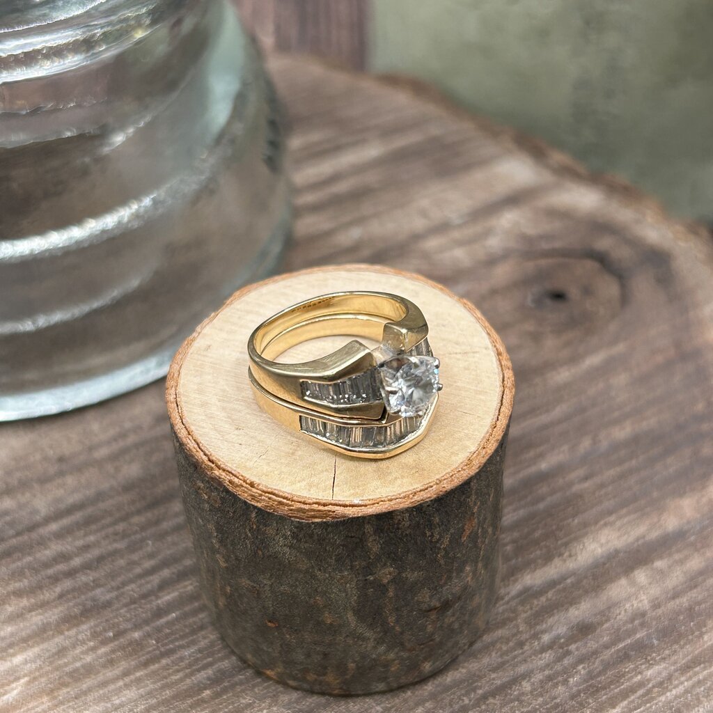 14k Gold & Diamond Ring Set
