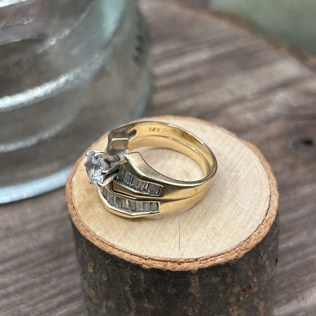 14k Gold & Diamond Ring Set
