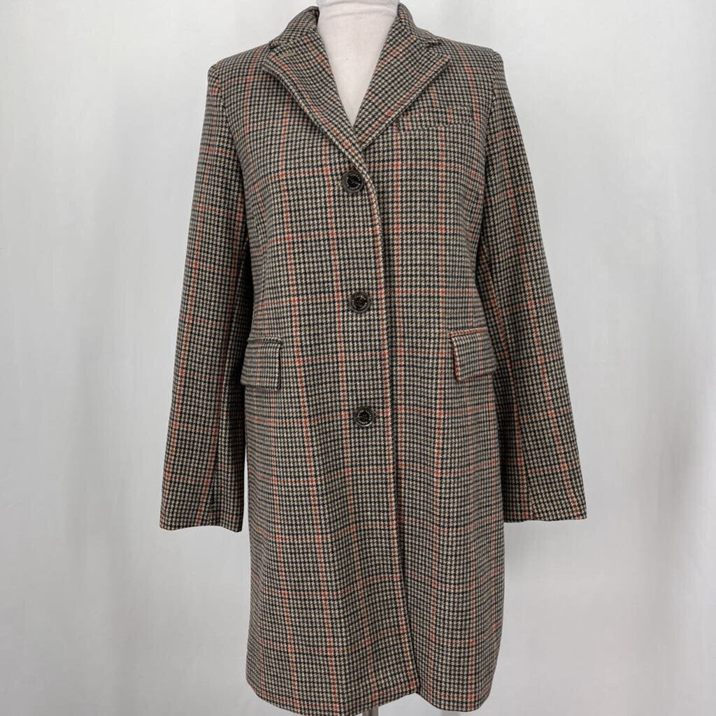 Lauren Houndstooth Over-coat