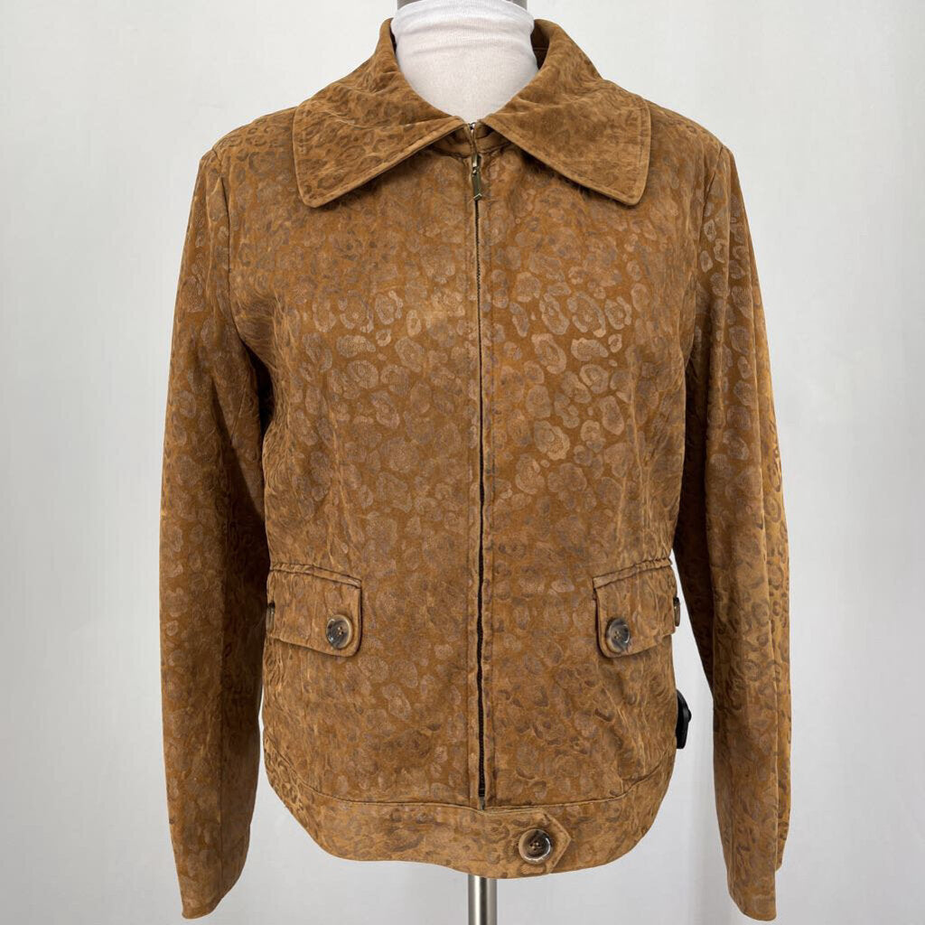 VTG Faux Leather Cheetah Jacket