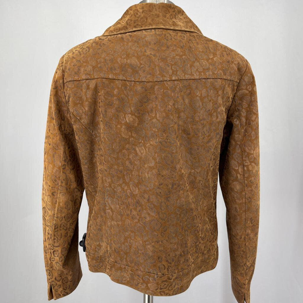 VTG Faux Leather Cheetah Jacket