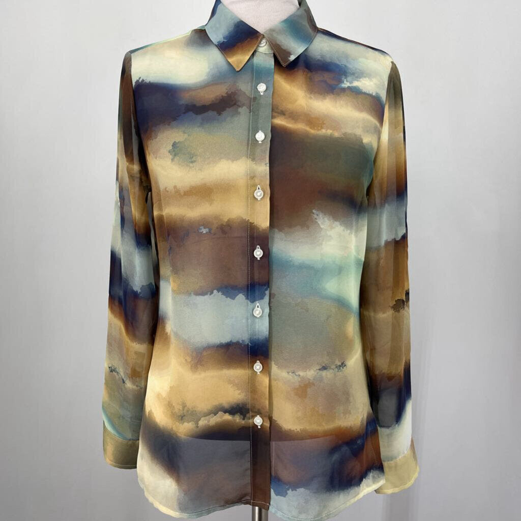 Express L/s Sheer Shirt