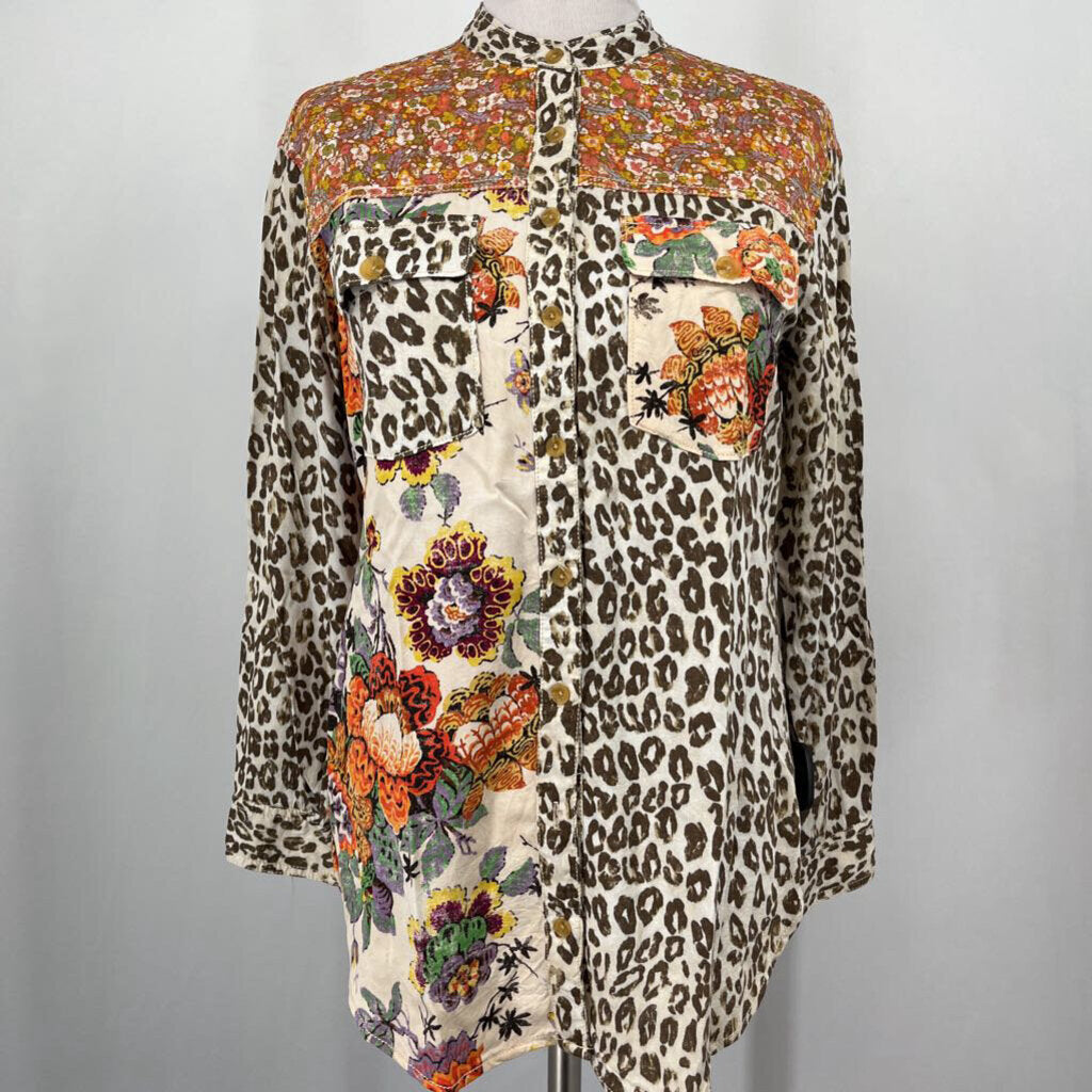 Pilcro L/s Floral Shirt