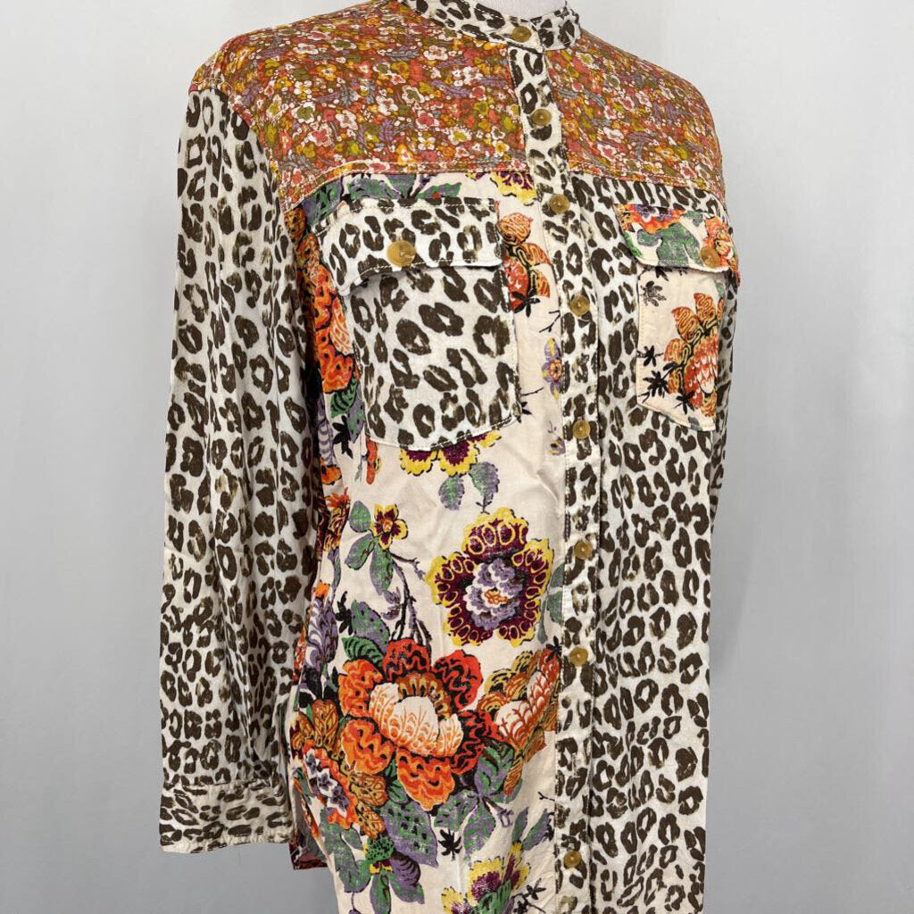 Pilcro L/s Floral Shirt