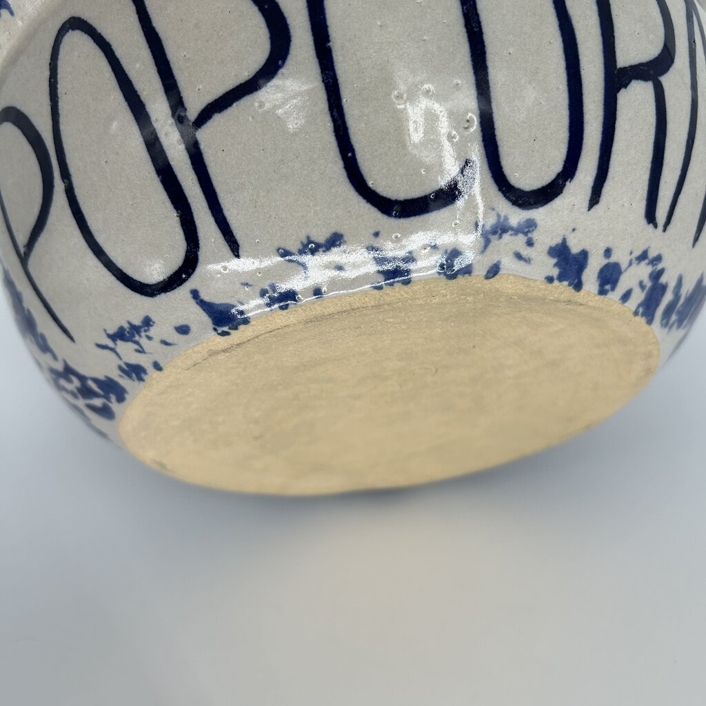 Stoneware Popcorn Bowl