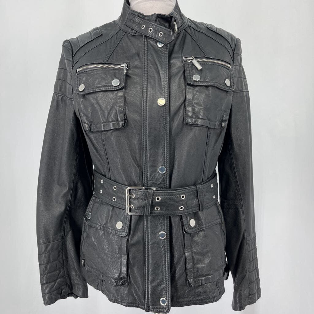 MK Leather Utility Jacket